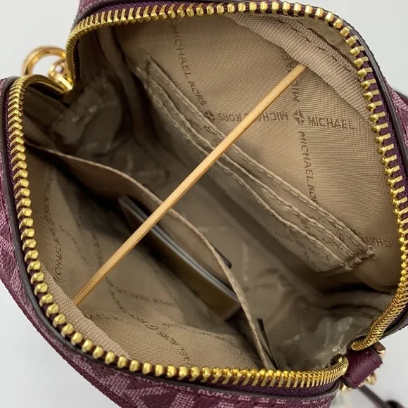 MICHAEL KORS Jet Set Travel Medium Logo Crossbody Bag & Small Coinpouch ID card - Picture 9 of 16